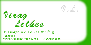 virag lelkes business card